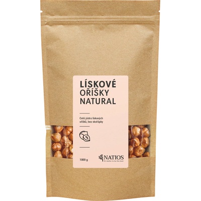 NATIOS Lískové oříšky Bez skořápky 1 kg