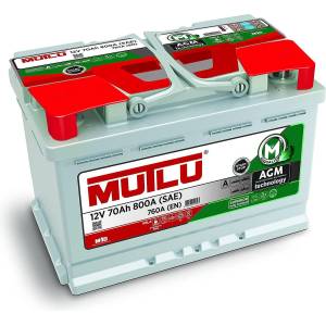 MUTLU AGM 70Ah 760A right+