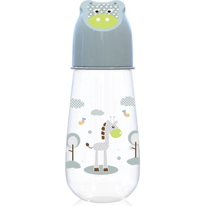 Baby Care Бебешко шише с релефна капачка Lorelli - Baby Care, Animals, 125 ml, Green (10200750004)