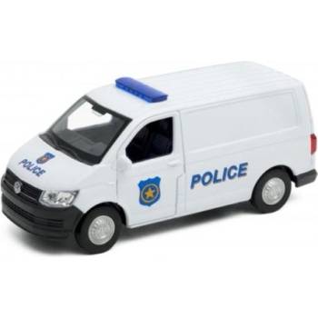 Welly VW Transporter T6 Van Police 2 Biela 1:34