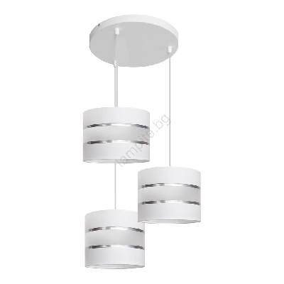 Висящ полилей HELEN 3xE27/15W/230V бял (HE1050)