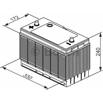 Bosch 12V 102Ah 680A 0 092 T30 340