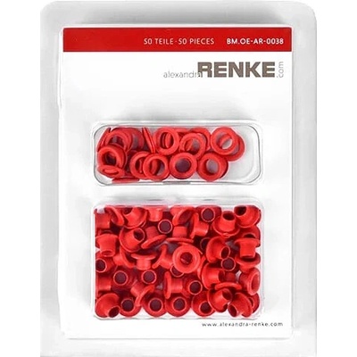 ALEXANDRA RENKE PRŮCHODKY SE ZAKONČENÍM - 8 mm / červená