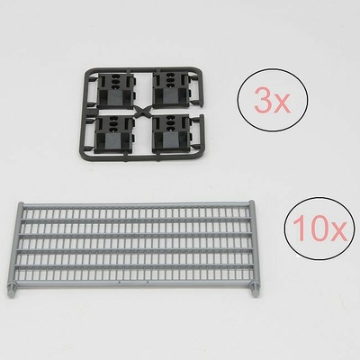 Bruder 42403 ND 10 plotů pro staveniště s 12 podstavci