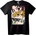 NOONEBRAND Тениска Трио Очи - 2XL, Black