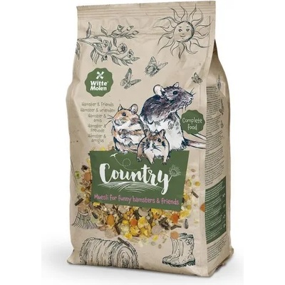 Witte molen COUNTRY Hamster & Friends, Mix for crazy hamsters & friends - пълноценна храна за хамсетр и приятели 0, 850 кг, Холандия - 652726