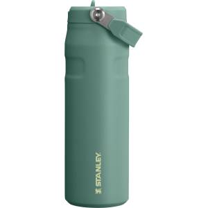 STANLEY 1913 Flip Straw Drinking Bottle with Straw 0.7L - Thermo Mug Cools for 10 Hours - Ice Cold for 3 Days - BPA Free - Leakproof - For Drink Holders - Dishwasher Safe - Shale - 100000143061 (10-13072-085)