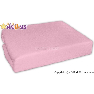 Baby Nellys Nepremokavá plachta svetlo Ružová 60x120