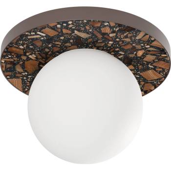 Kaspa Legra Плафон кръгъл, тъмнокафяв (31402106)