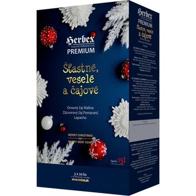 HERBEX Premium Štastné, veselé a čajové čaje 3 x 20 ks