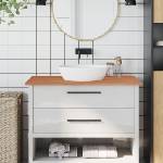 vidaXL Плот за баня 100x50x1, 5 см масивно дърво бук (355998)