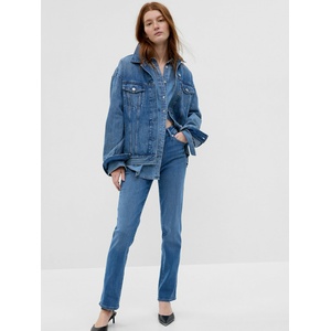 GAP Дънки Mid Rise Classic Straight Washwell GAP GAP | Sin | ЖЕНИ | 24/32