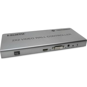 PROCONNECT Контролер за видеостена 2x2, 4xHDMI изход, HDMI вход, DVI вход, Loop изход, RS232, IR, FHD PC-VW2X2-L (PC-VW2X2-L)