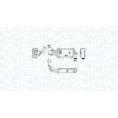 CHLADIČ TURBA, INTERCOOLER MAGNETI MARELLI 351319204160