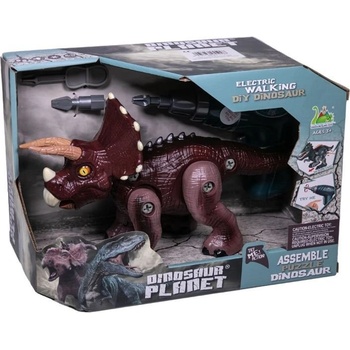 Image 1 of RAYA TOYS Динозавър за сглобяване Raya Toys с винтоверт, звук и светлина