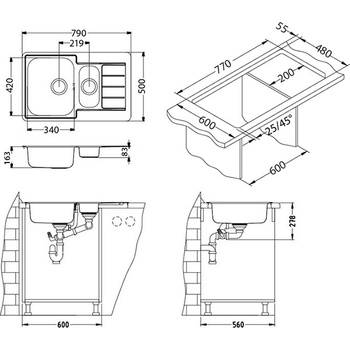 Alveus Line 70+ tkaná struktura