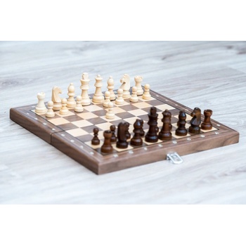 Magnetické drevené šachy Cestovateľ