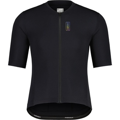 Maloja Мъжка фланелка с къс ръкав за колоездене Maloja KalzasM. 1/2 Cycling jersey - Deep Black - размер XL (056-4230-0114)