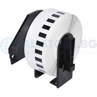 Compatible съвместими етикети Brother DK-22214 - White Continuous Length Paper Tape 12mm x 30.48m, Black on White - MK-DK-22214 (MK-DK-22214)