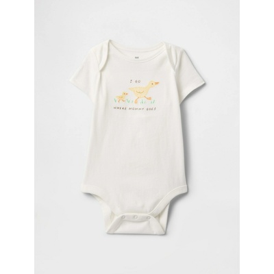 GAP Бебешко боди с лого Gap GAP | Byal | Момчешки | 80-86