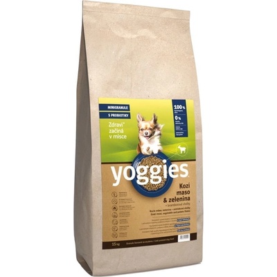 Yoggies Mini kozí maso a zelenina 15 kg