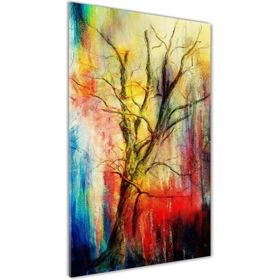 Vertikálny foto obraz sklenený Abstraktný strom 50x100 cm