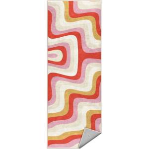 Mila Home Жълто-розова пътека подходяща за пране 80x200 cm Creamy Raspberry Swirl - Mila Home (HKG-MMN-Colorful-018-80x200)