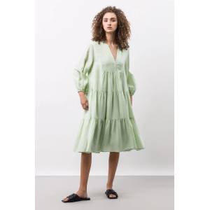 IVY & OAK Рокля с лен (IO1122S7488)