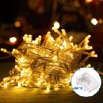 Aigostar - LED Външна гирлянда 50xLED/8 функции 3xAA 5, 3m IP44 топла бяла светлина (AI1330)