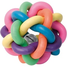 IdealDog Hračka Intertwined balls with bell 6 cm