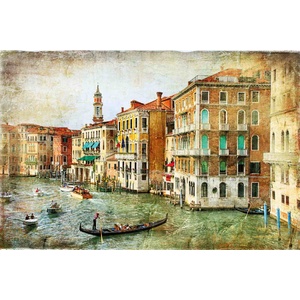 DIMEX ART Флизелинов фототапет винтидж романтична венеция 375 x 250 см