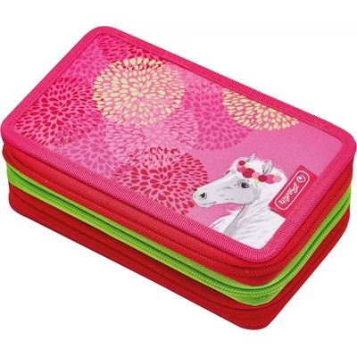 Herlitz Пълен несесер с 3 ципа, 31 части Bloomy Horse - Herlitz
