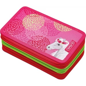 Herlitz Пълен несесер с 3 ципа, 31 части Bloomy Horse - Herlitz