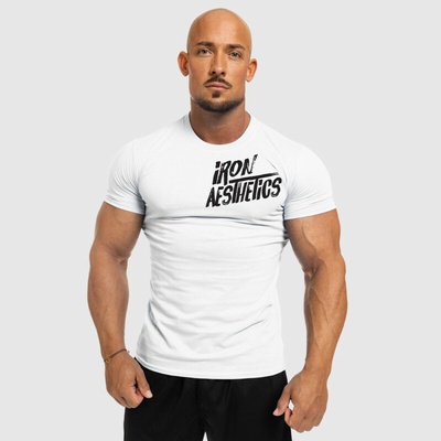 Iron Aesthetics pánske fitness tričko Splash biele