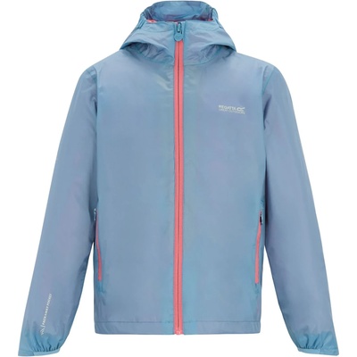 Regatta Детско водоустойчиво яке Regatta Kid's Lever Waterproof jacket - Washed Denim / Peach Pink - размер 11-12 Years (703-7792-0615)