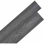 vidaXL Самозалепващи PVC дъски за под Черен и бял 30, 5 x 61 см 28 бр (42046414)