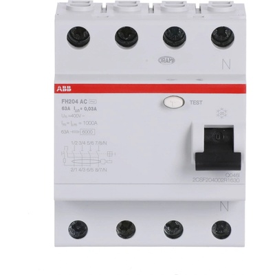 ABB ДТЗ 4p fh204 ac-63a/30ma (m518030)
