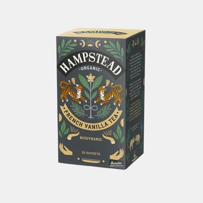 Hampstead Tea London BIO černý čaj s vanilkou BIO Demeter Sáčkový čaj 20 ks