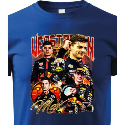 Dětské tričko F1Max Verstappen Modrá Canvas Dětské tričko Bezvatriko.cz 2854