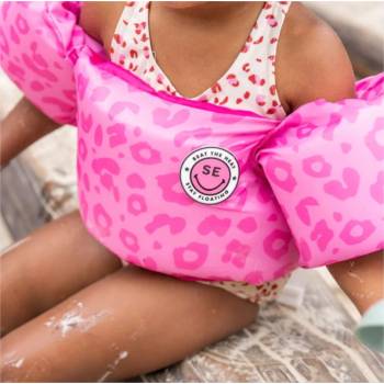Image 1 of Swim Essentials : Ръкавели с опора за гърдите за деца с тегло 15-30 кг - "Pink Leopard (SWE-2020SE139)