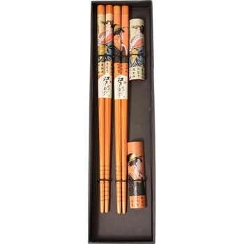 Tokyo Design Studio Čínske paličky set 2 párov motív gejša s podložkami