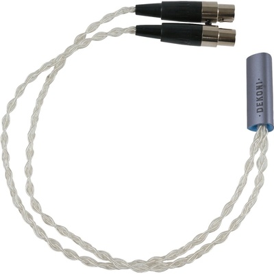 Dekoni Audio Audio Ensemble Oversplit 4-Pin Mini-XLR Silver Кабел за слушалки (CBZ-Y-TW-XLR)