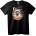 NOONEBRAND Тениска Єнот луна и цветя - 2XL, Black