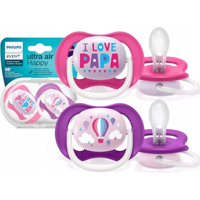 Avent Ultra Air Animals I Love Papa lila růžová – Zboží Dáma