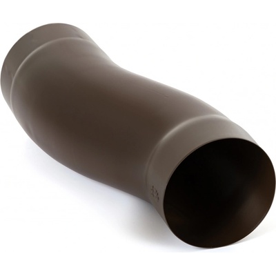 Evromat Koleno falcované pre odkvapový zvod 80 mm 72° pozink lak RAL 8017 hnedé