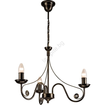 Brilagi - LED Пендел STEFANO 3xE14/40W/230V черна патина (BG0732)