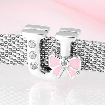 P&J Jewellery Stříbrný klip Magické písmenka 3 SBMA3 U