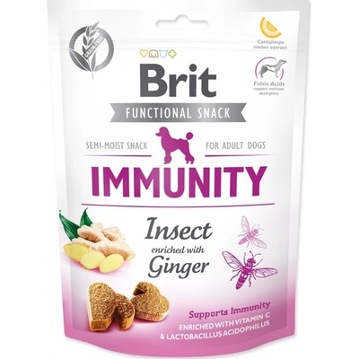 Brit Care Dog Functional Snack Immunity hmyz se zázvorem 150 g