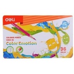  Цветни моливи Deli Color Emotion 36цв. метална кутия 00235