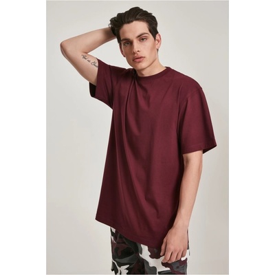 Urban Classics Pánské tričko Tall Tee vínové